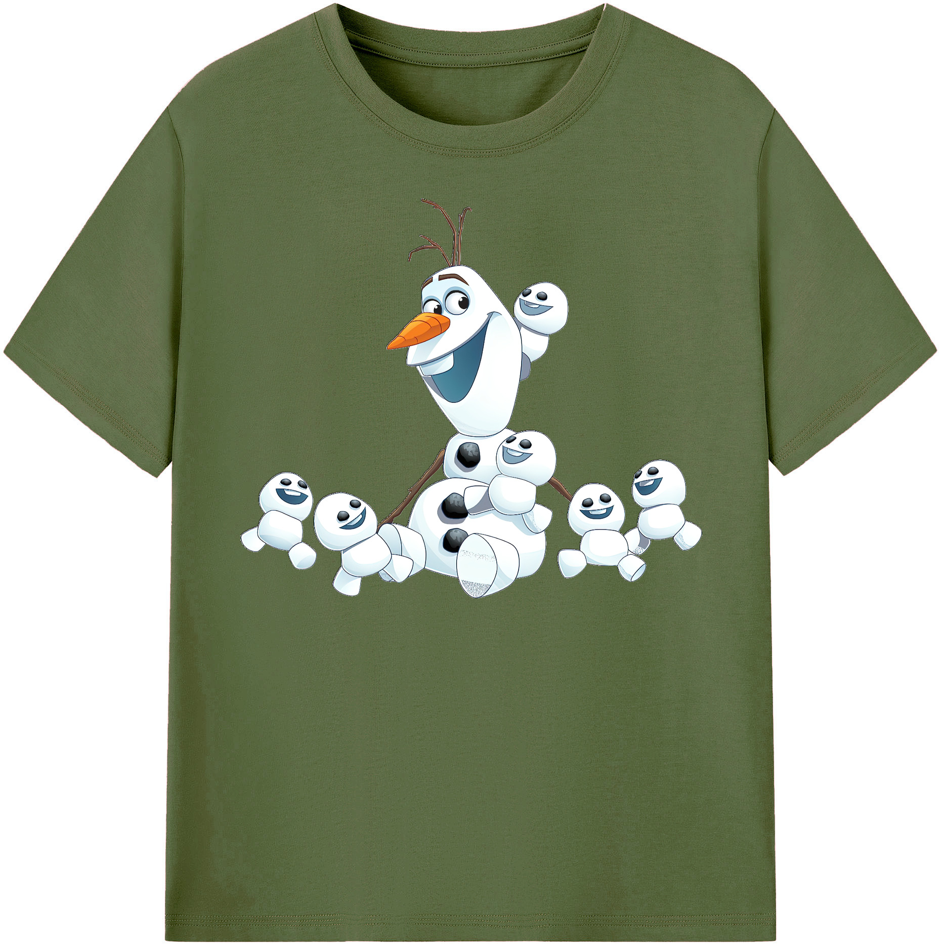 （画像用） アナと雪の女王 アンナ エルサ Frozen Anna Elsa 綿100％半袖Tシャツ（フロントプリント）
